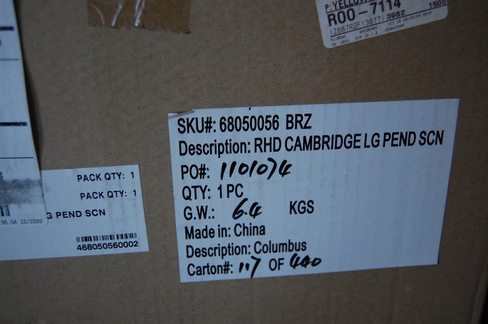 Pair of Restoration Hardware Cambridge Bronze Tone Sconces