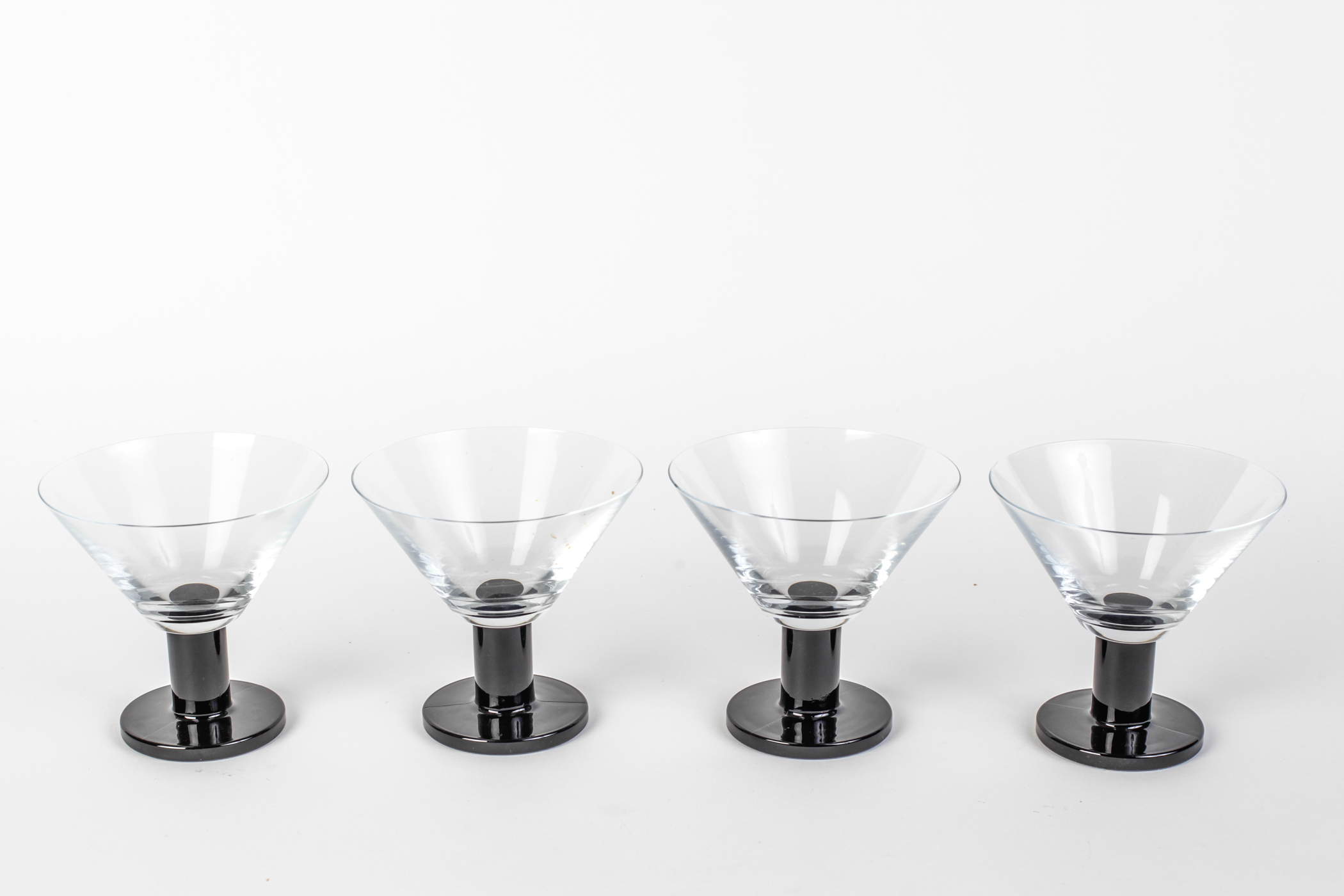 Set of Four Martini Glasses