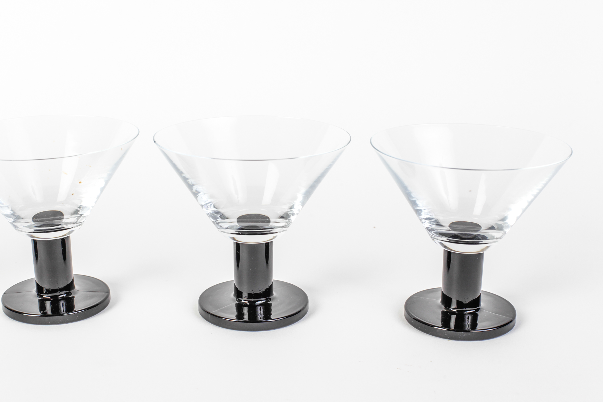 Set of Four Martini Glasses