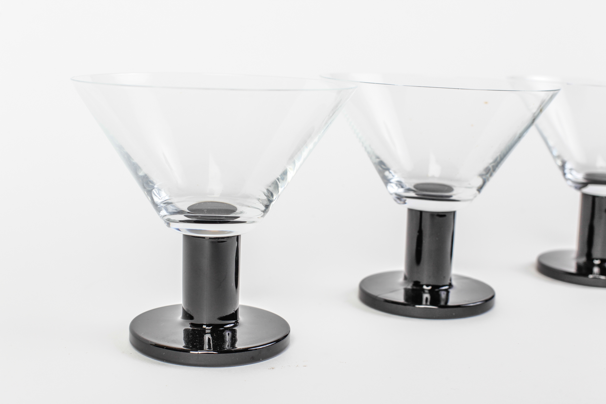 Set of Four Martini Glasses
