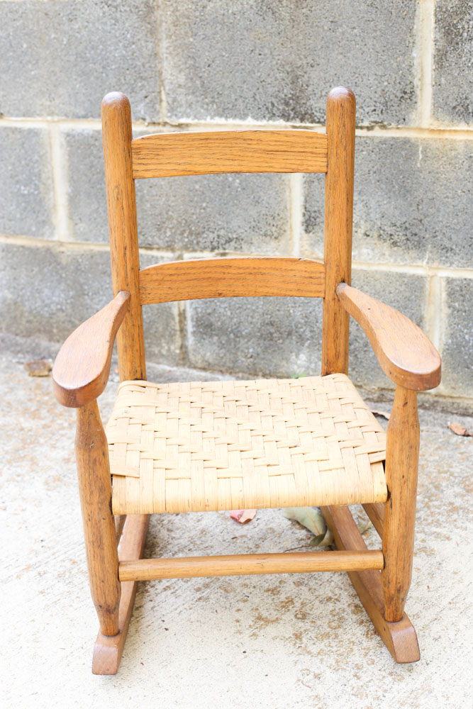 Three Vintage Children's Rocking Chairs