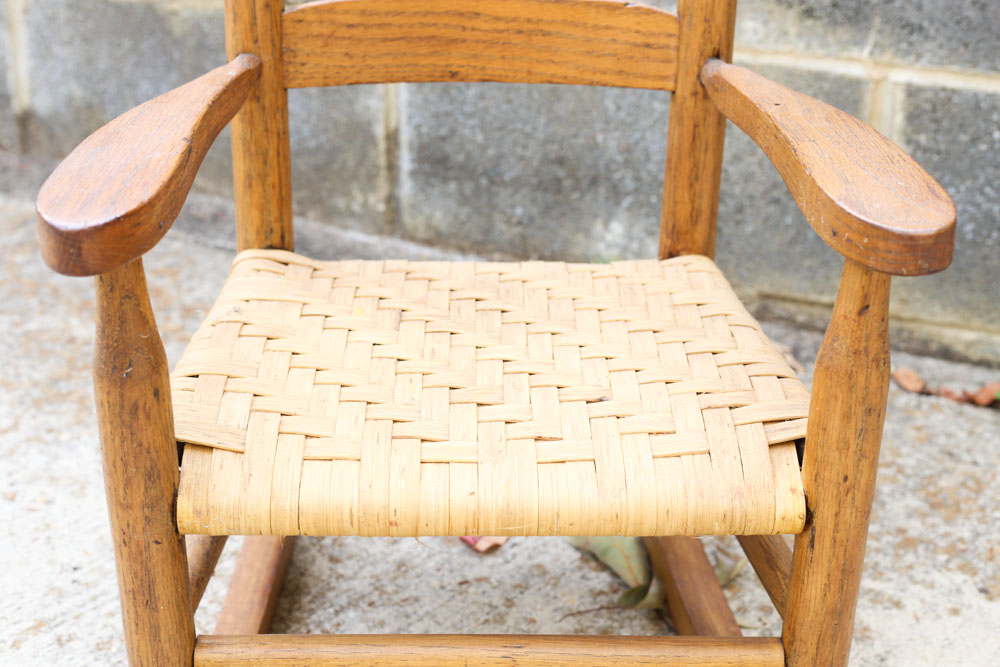 Three Vintage Children's Rocking Chairs