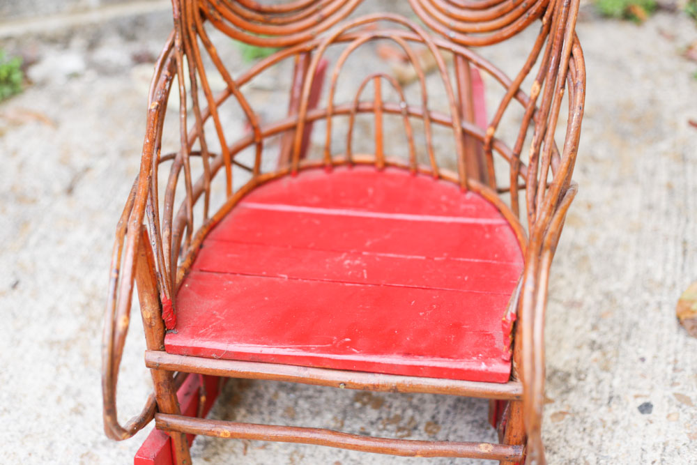 Three Vintage Children's Rocking Chairs