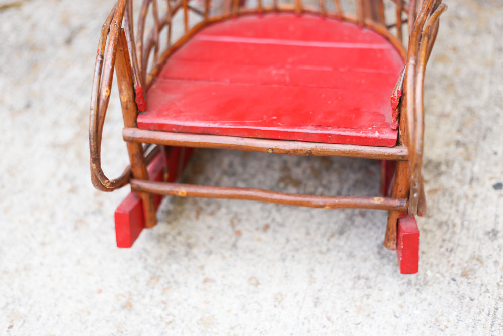 Three Vintage Children's Rocking Chairs