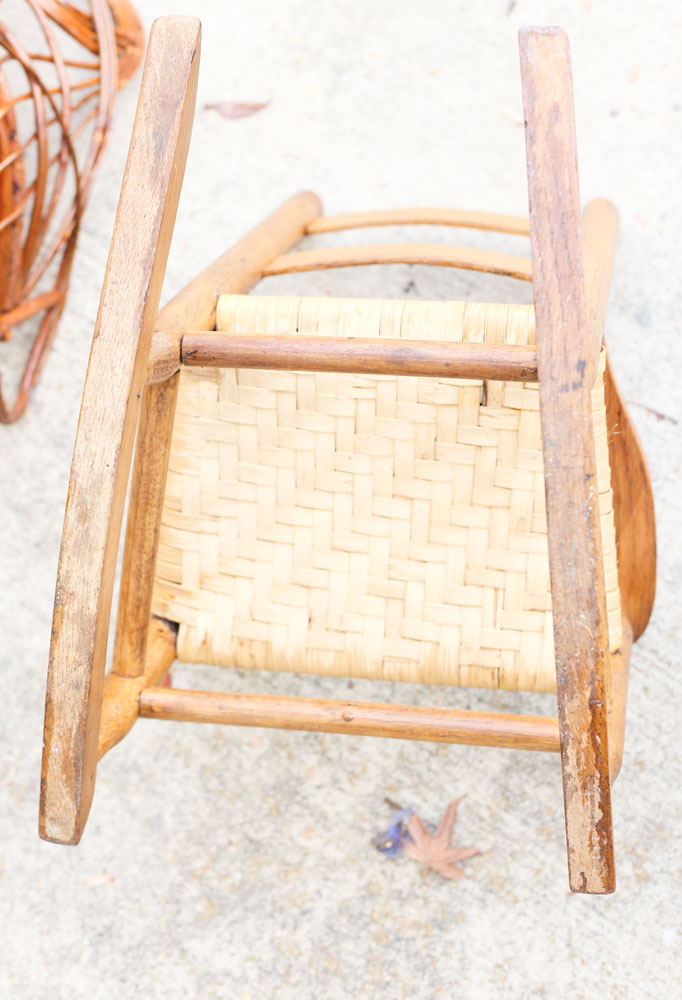 Three Vintage Children's Rocking Chairs