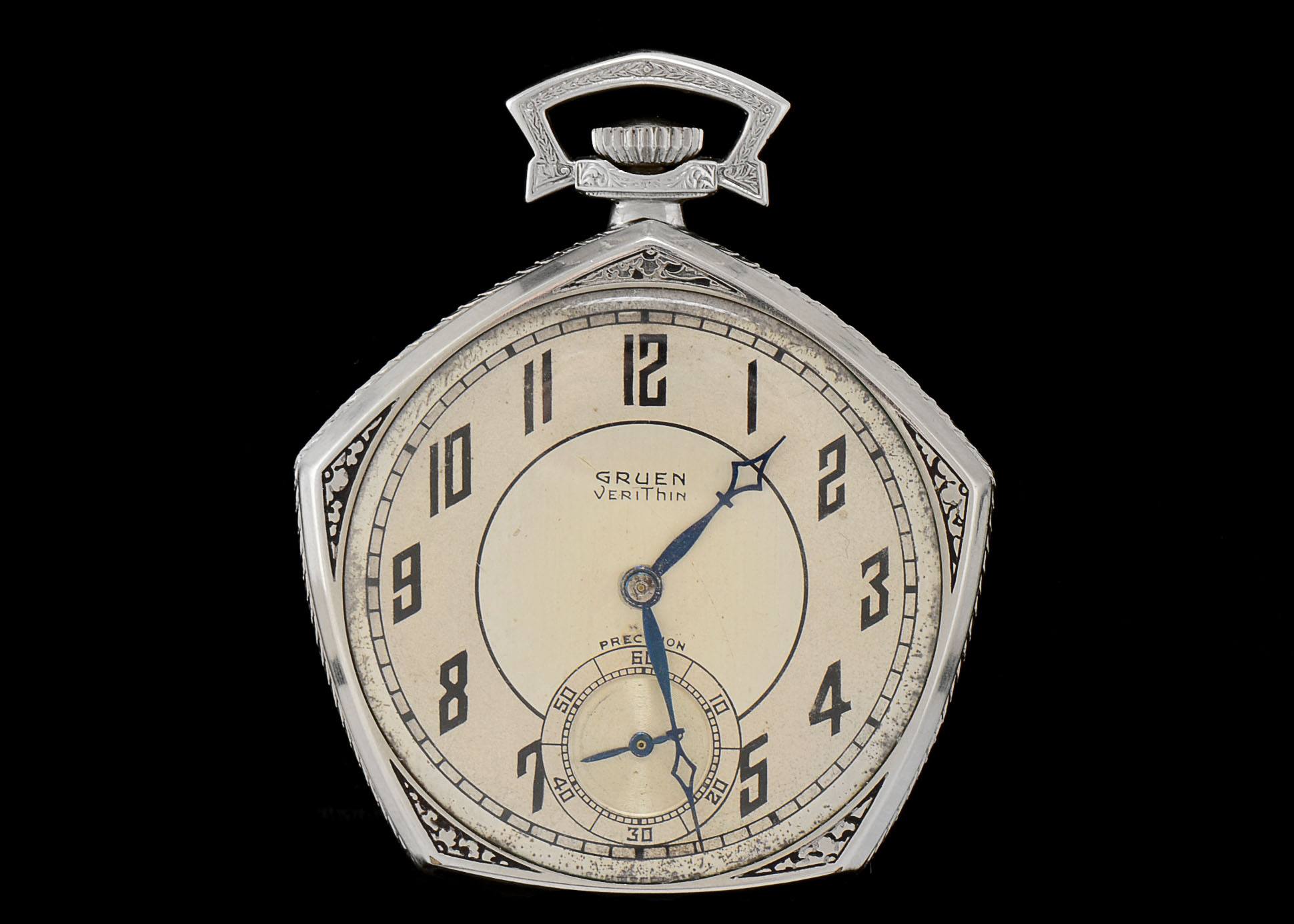 Gruen Verithin 14K Gold-Filled Pocket Watch