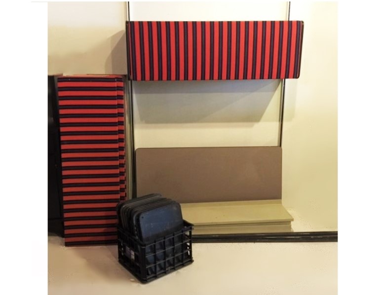 Vintage Herman Miller Wall Desk and Storage System