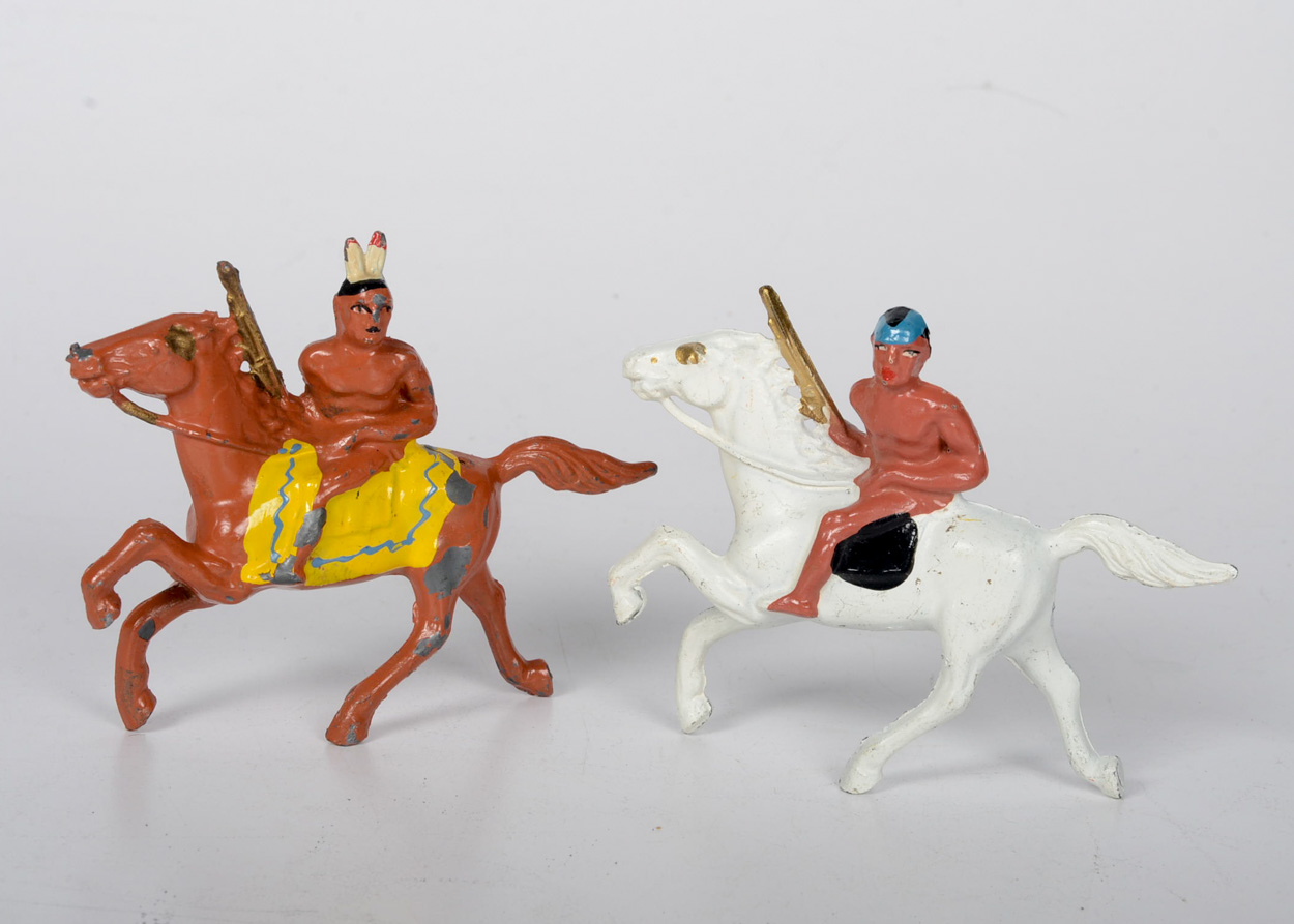 Pair of Vintage Barclay Cast Iron Figurines