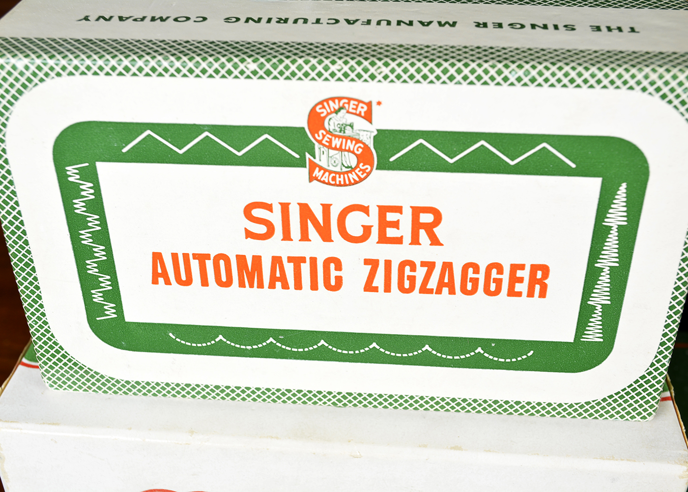 Vintage Singer 42 Art Deco Cabinet with Singer Sewing Machine