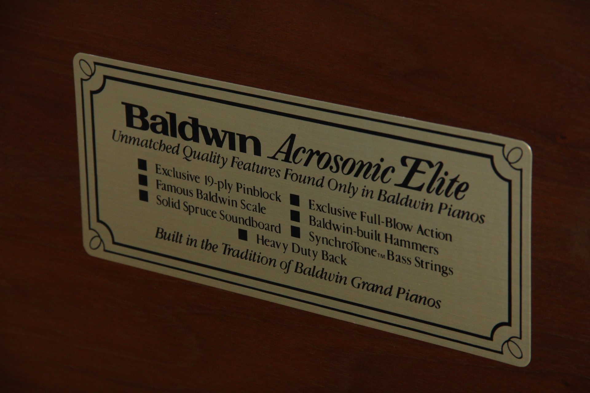 Baldwin Acrosonic Elite Piano