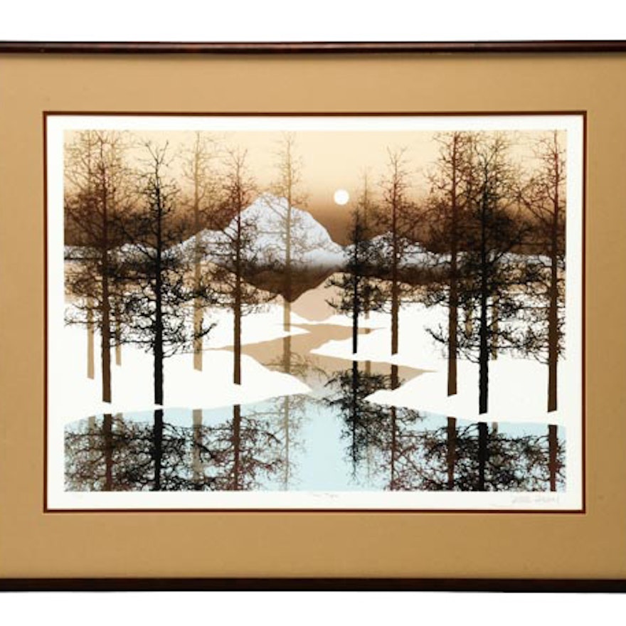 Limited Edition Lithograph "Tree Tops" by James Hagey