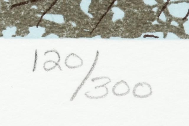 Limited Edition Lithograph "Tree Tops" by James Hagey