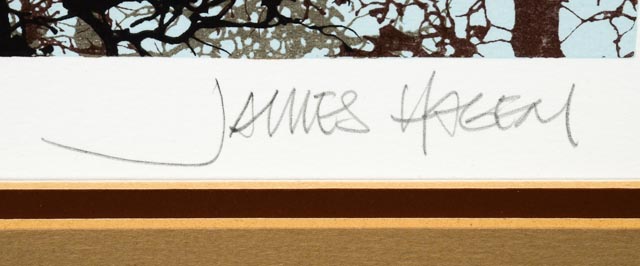 Limited Edition Lithograph "Tree Tops" by James Hagey