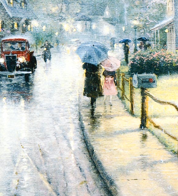 Thomas Kinkade "Hometown Memories 1" Giclee Print