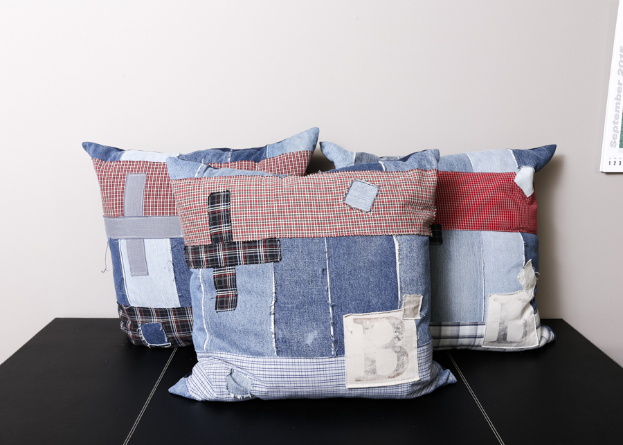 Three Design Legacy Down Denim Pillows