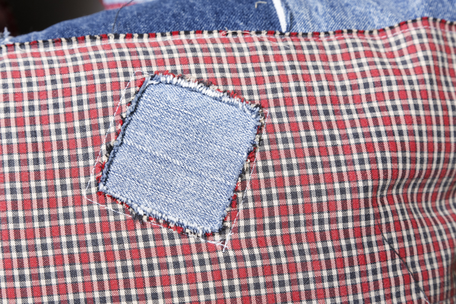 Three Design Legacy Down Denim Pillows