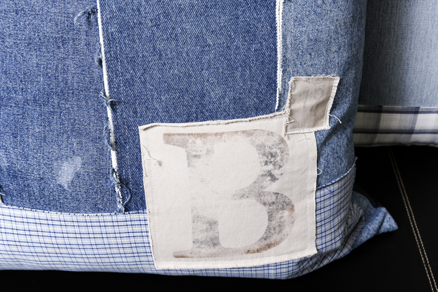 Three Design Legacy Down Denim Pillows