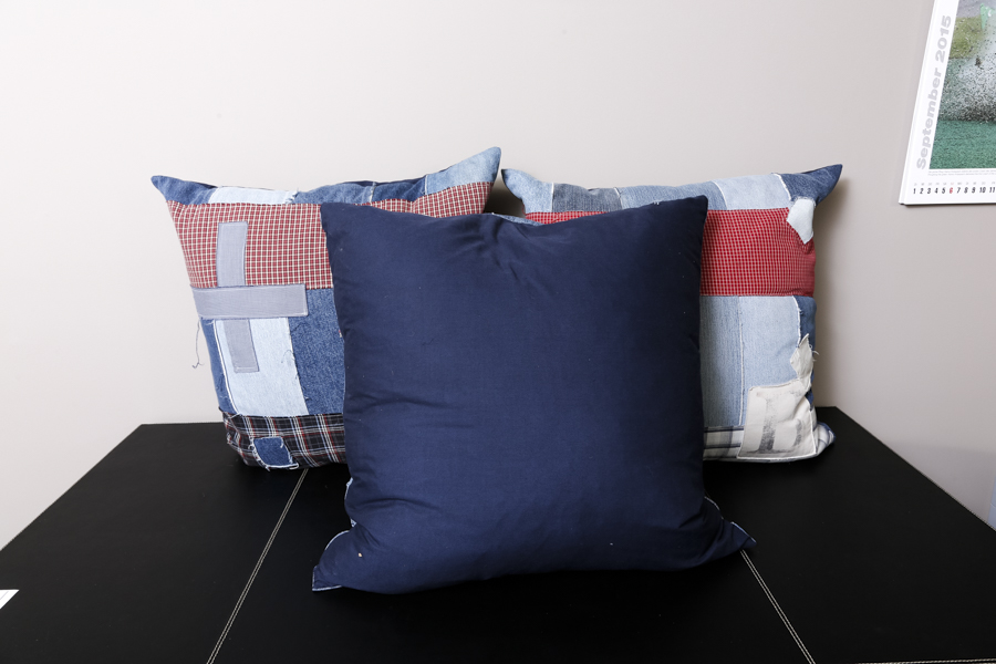 Three Design Legacy Down Denim Pillows