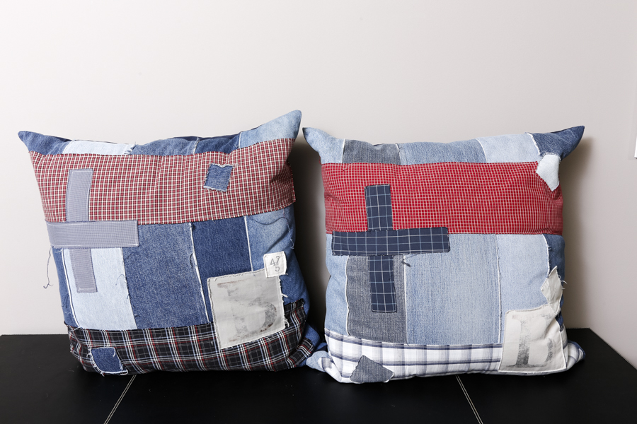 Three Design Legacy Down Denim Pillows
