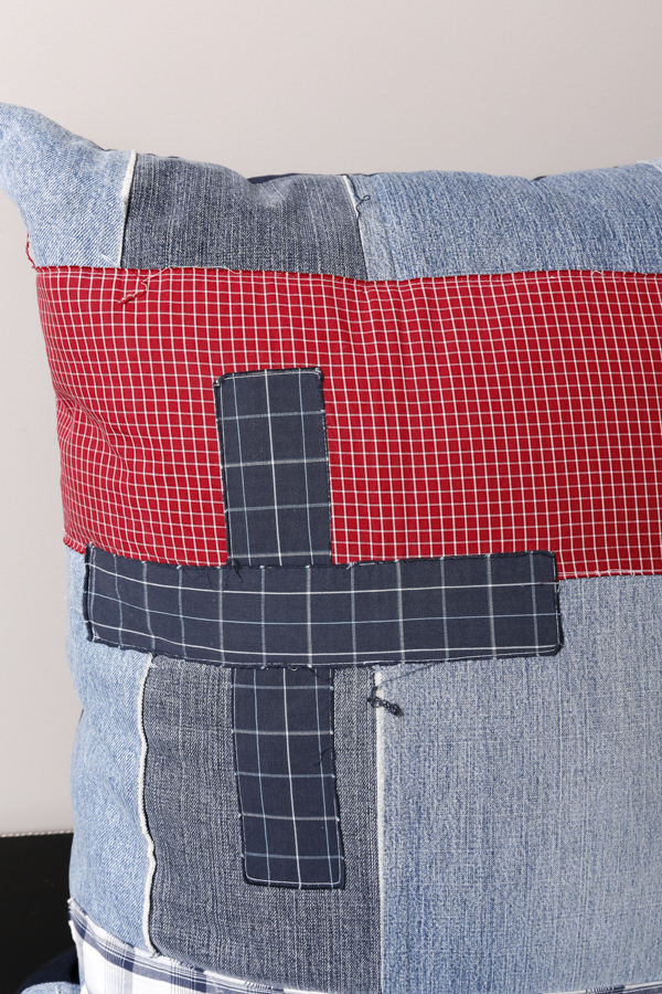 Three Design Legacy Down Denim Pillows