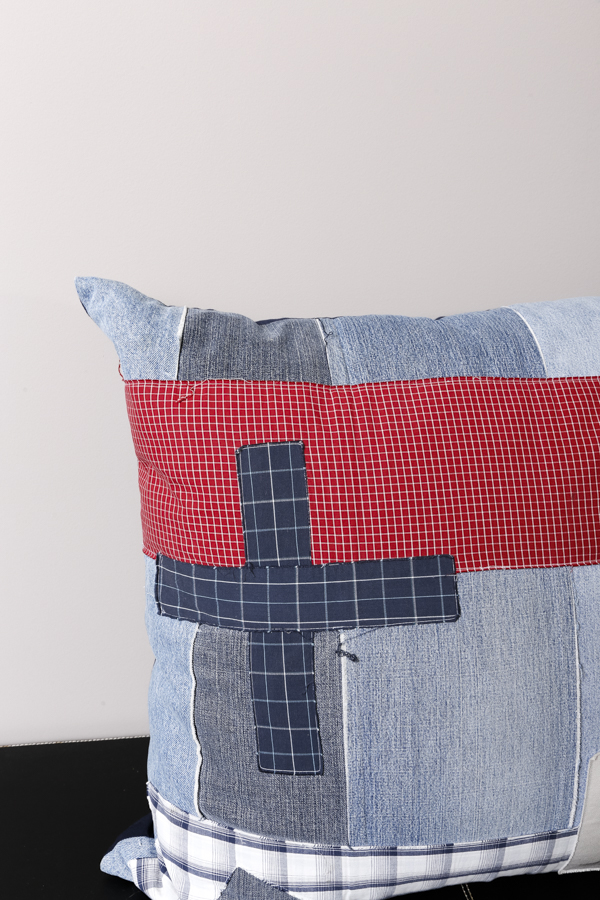 Three Design Legacy Down Denim Pillows