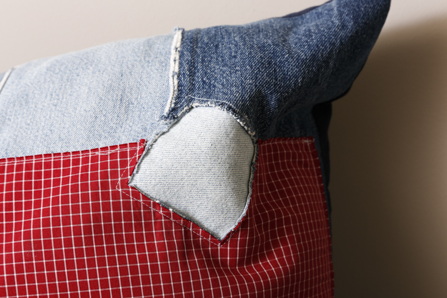 Three Design Legacy Down Denim Pillows