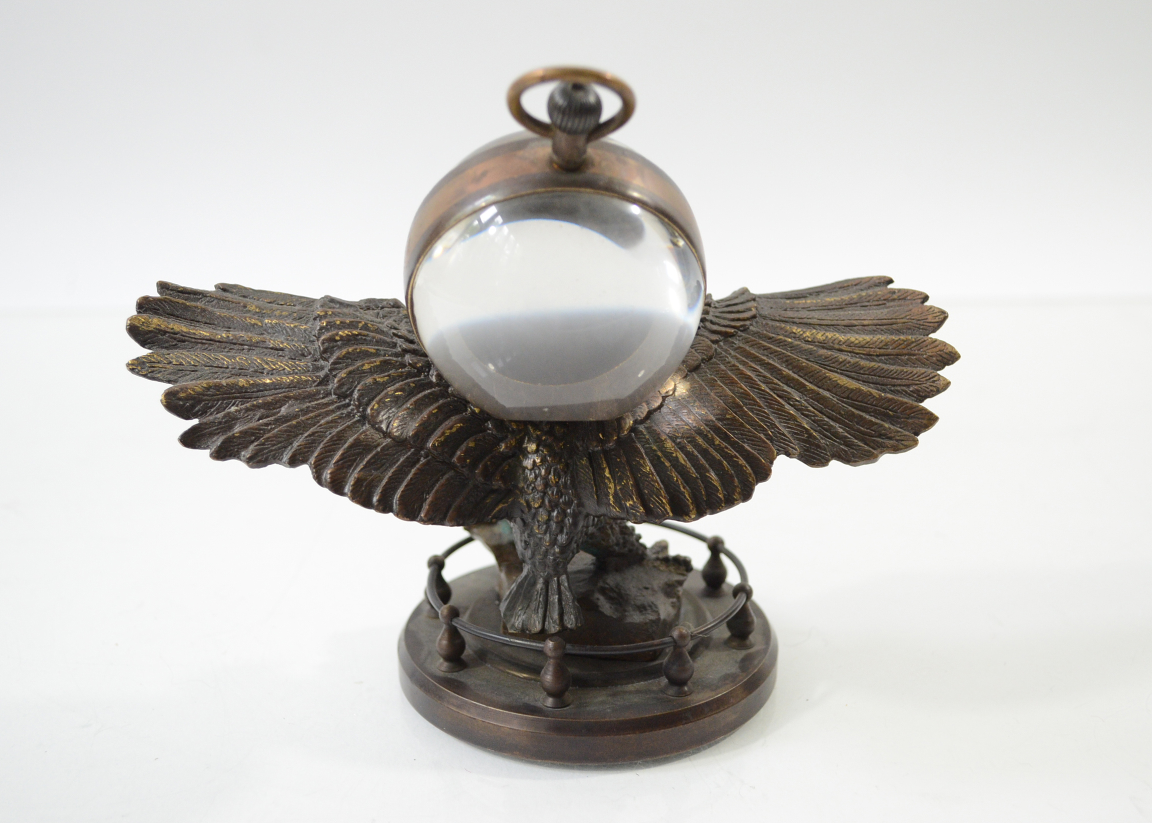 Omega Eagle Paperweight Clock