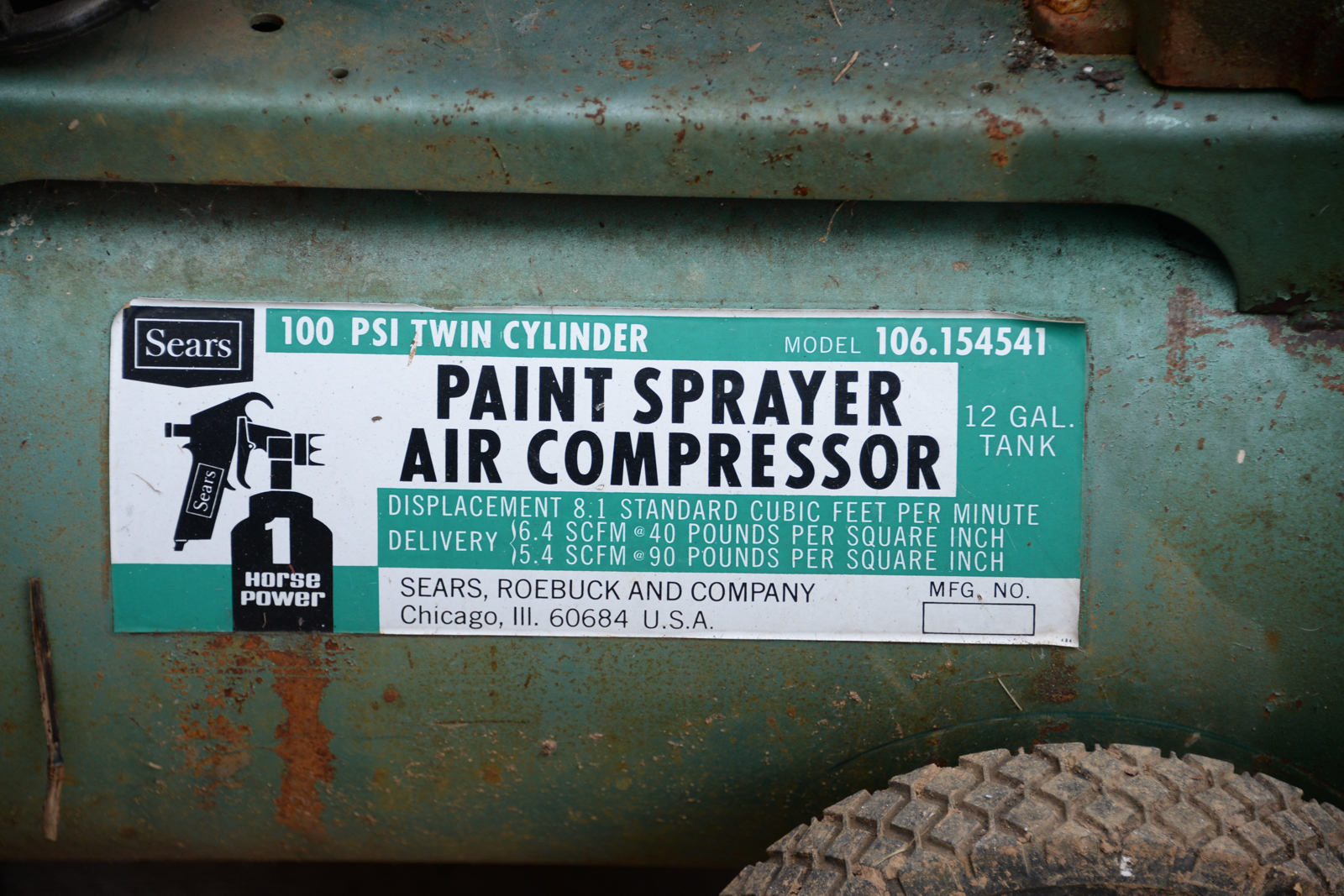 Sears Paint Sprayer Air Compressor