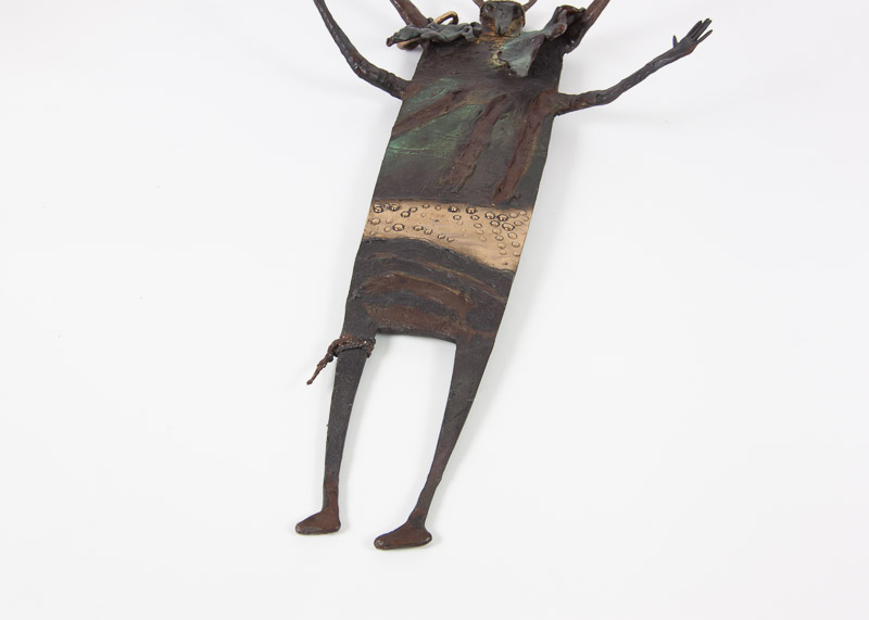 Bronze Native American Shaman Sculpture by Bill Worrell