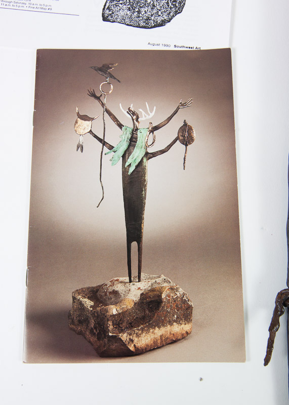 Bronze Native American Shaman Sculpture by Bill Worrell