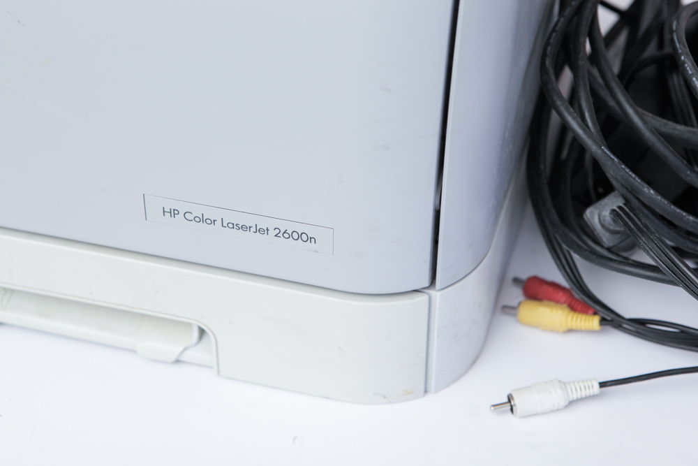 HP LaserJet Printer and Wireless Keyboard