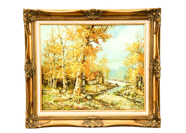 Original Jean Medina Oil on Canvas Landscape