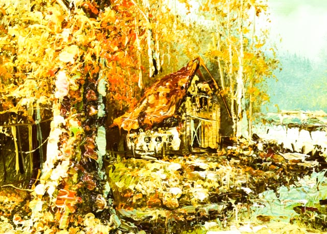 Original Jean Medina Oil on Canvas Landscape