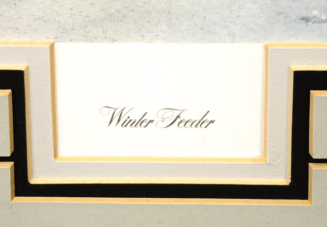 Limited Edition Ray Harm Print "Winter Feeder"