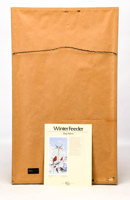 Limited Edition Ray Harm Print "Winter Feeder"