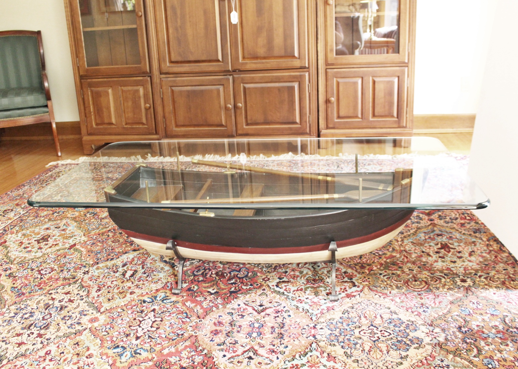 Unique Row Boat Coffee Table