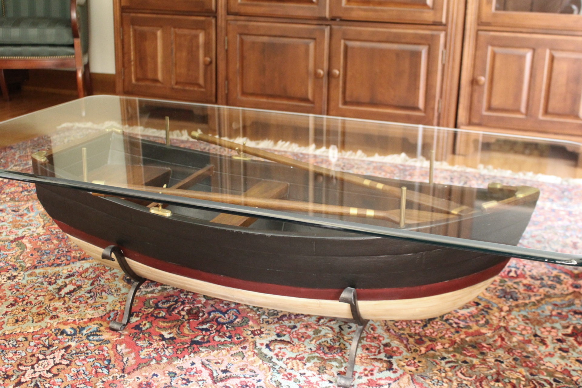 Unique Row Boat Coffee Table
