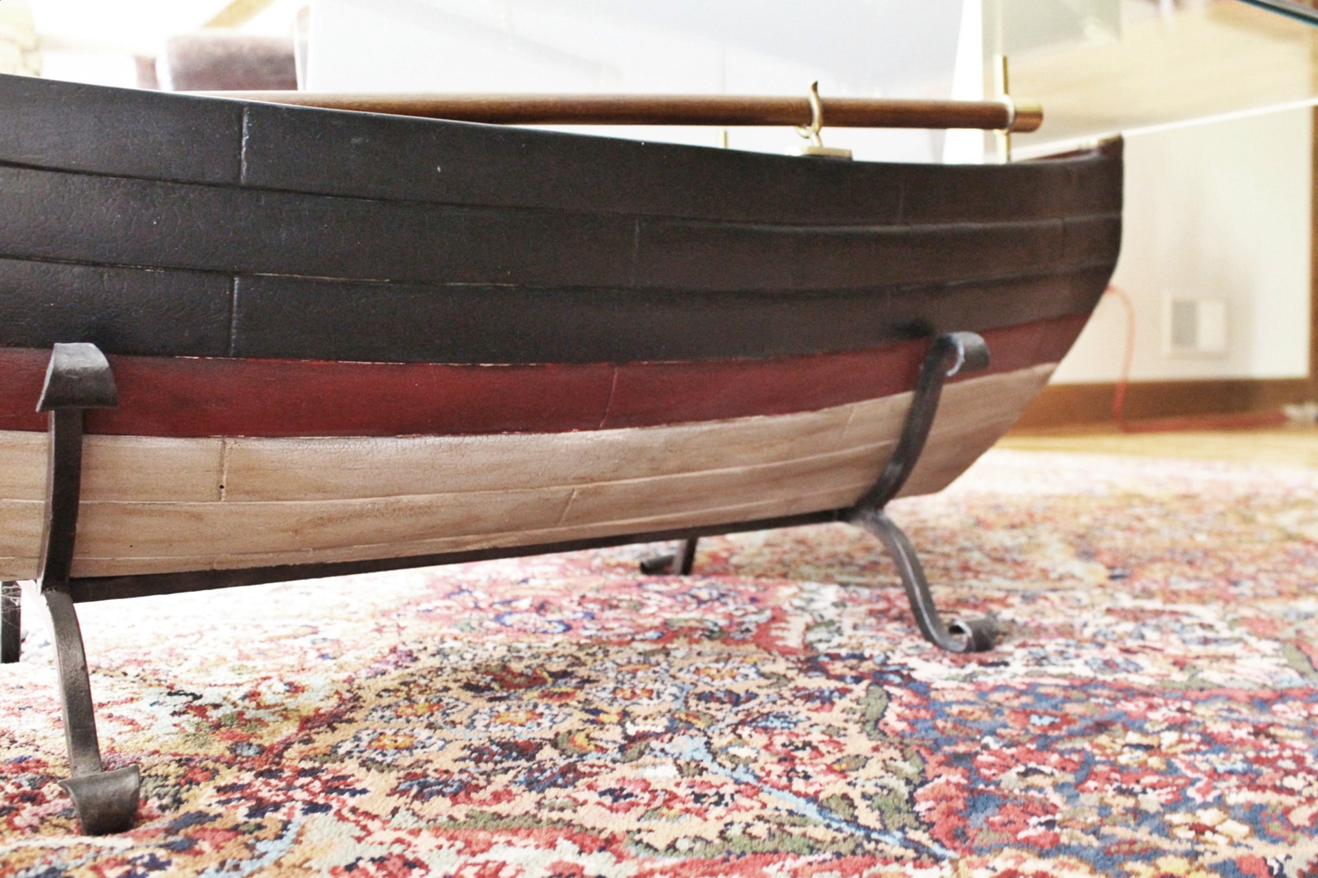 Unique Row Boat Coffee Table