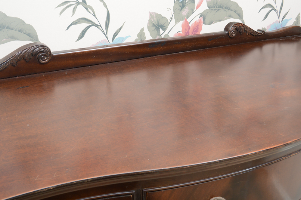 Vintage Flame Mahogany Sideboard Server Buffet