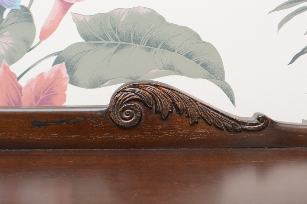 Vintage Flame Mahogany Sideboard Server Buffet
