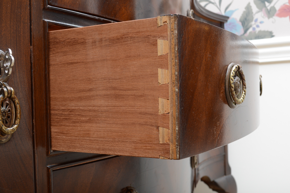 Vintage Flame Mahogany Sideboard Server Buffet