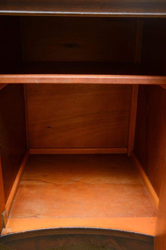 Vintage Flame Mahogany Sideboard Server Buffet