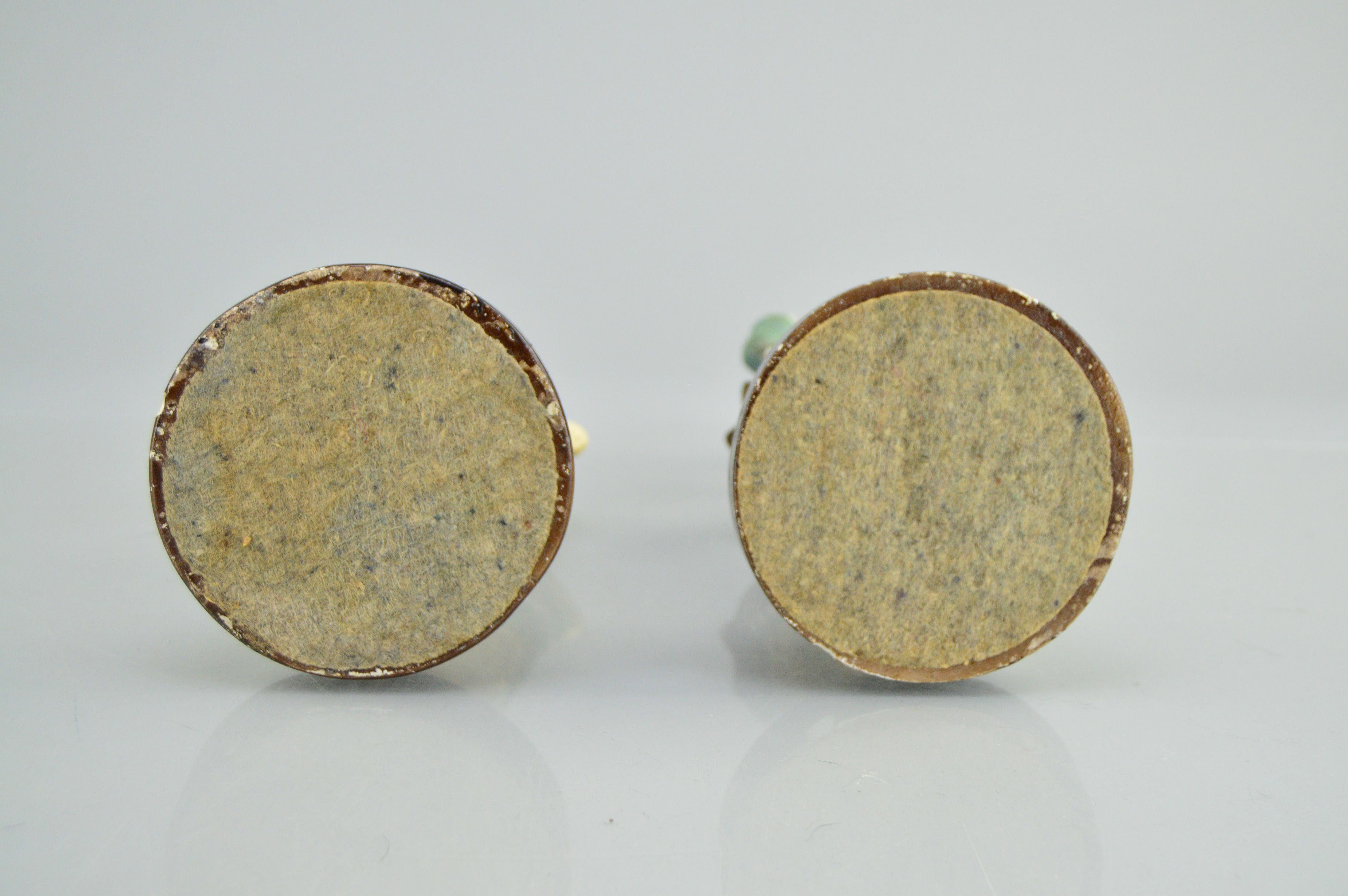 Vintage Colonial Boy and Girl Chalkware Figurines DAP Co.