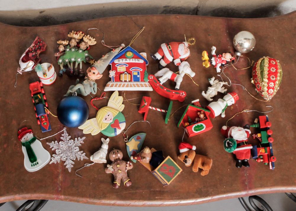 Vintage and Modern Christmas Ornaments