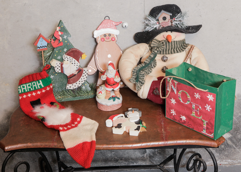 Vintage and Modern Christmas Ornaments