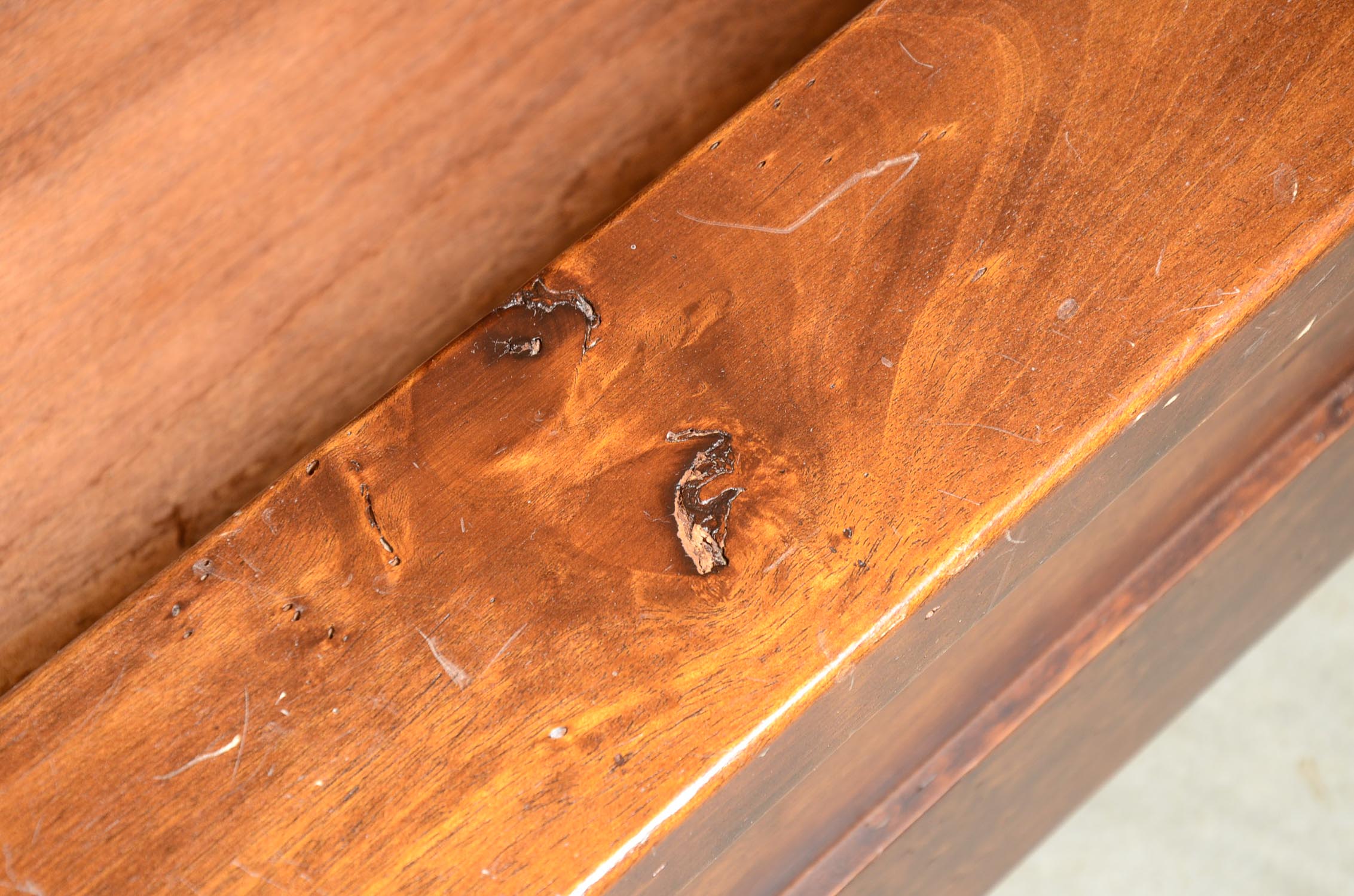 Mahogany Queen Bed Frame by Pottery Barn