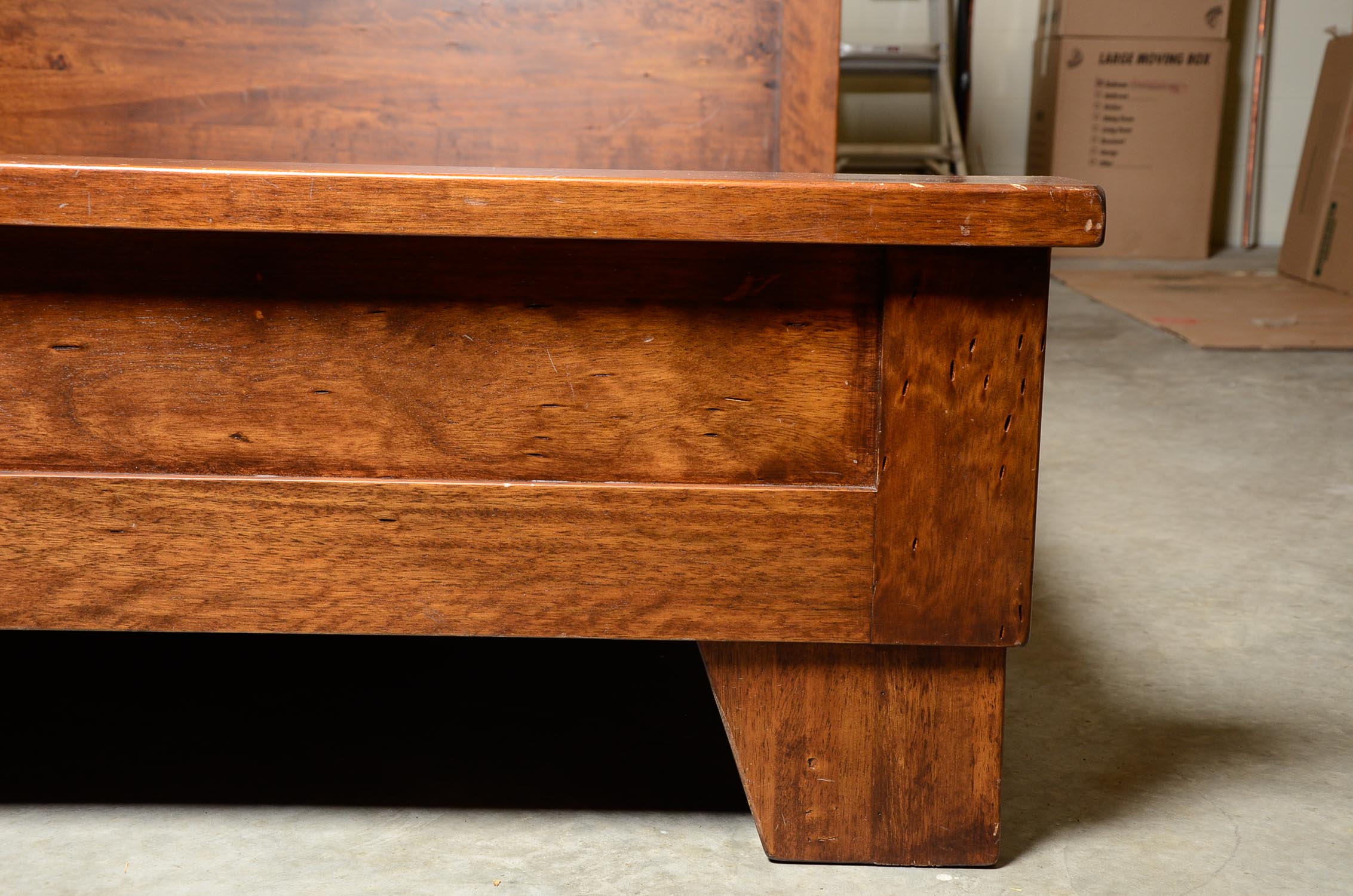 Mahogany Queen Bed Frame by Pottery Barn