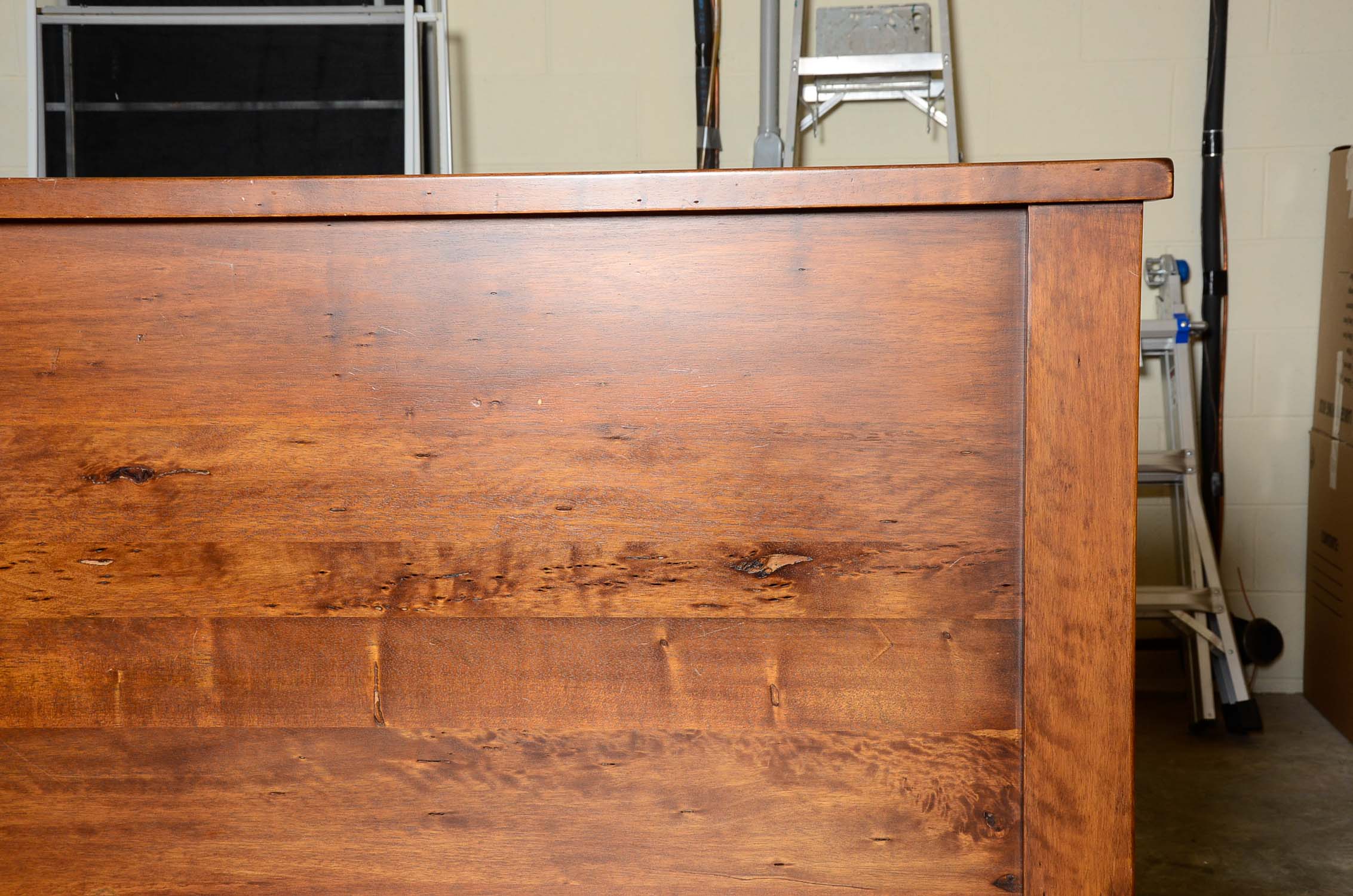 Mahogany Queen Bed Frame by Pottery Barn