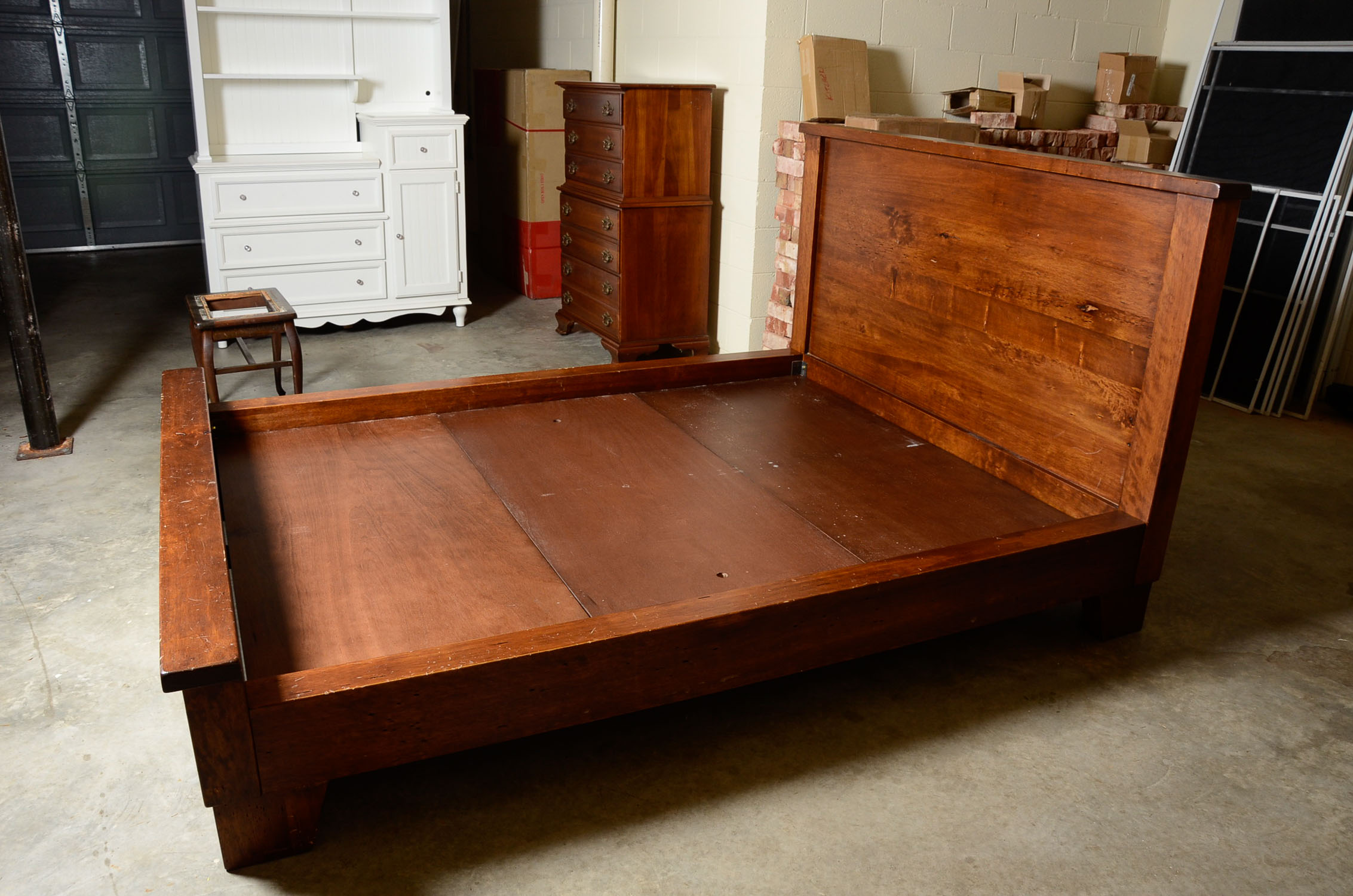Mahogany Queen Bed Frame by Pottery Barn