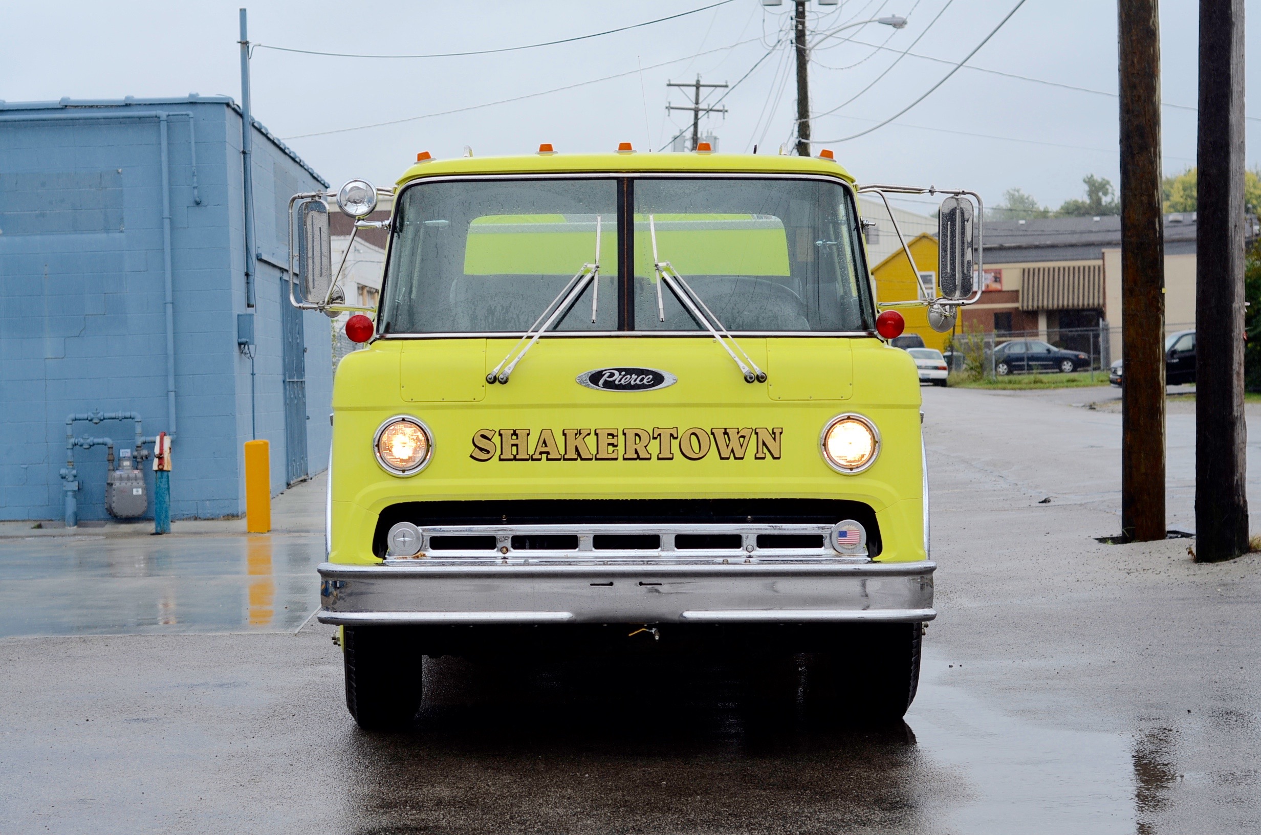 1985 Ford Chartreuse Fire Truck